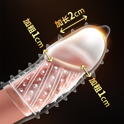 避孕安全套狼牙加粗加长男情趣变态带震动环性兽异形带刺大颗粒套