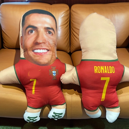 C罗玩偶人偶内马尔足球纪念品周边生日礼物异形娃娃抱枕棉花娃娃 - 图0
