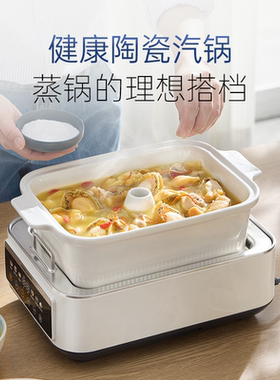 摩飞电蒸锅配件2.5L陶瓷汽锅MR1249