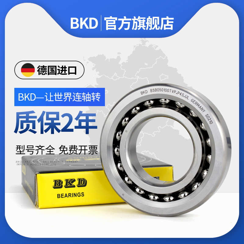 德国BKD进口丝杠轴承BSB050100/P4/P2/RZ/RS 50TAC100B BS50100 - 图1