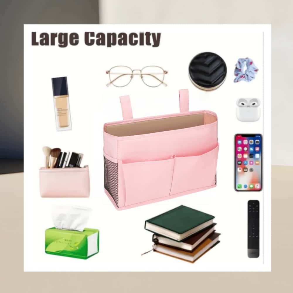 床头收纳挂袋宿舍上铺收纳置物婴儿车后置寝室挂袋床围栏收纳挂袋,淘宝优惠券,粉丝福利购,淘宝优惠卷