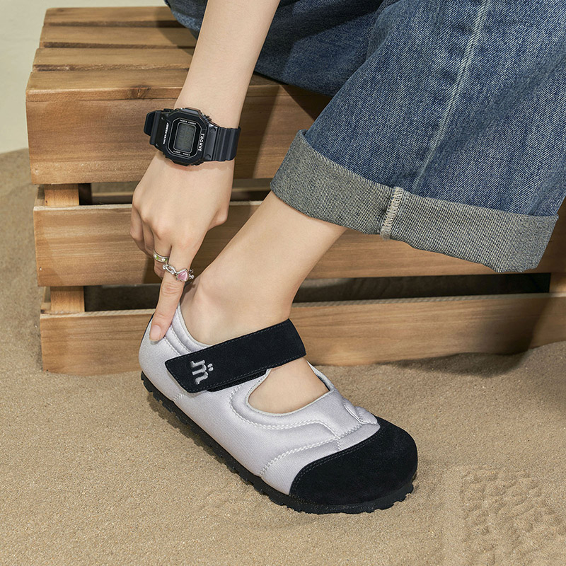 玛速主义2025年夏季新款小众设计感休闲板鞋平底玛丽珍鞋泡芙单鞋