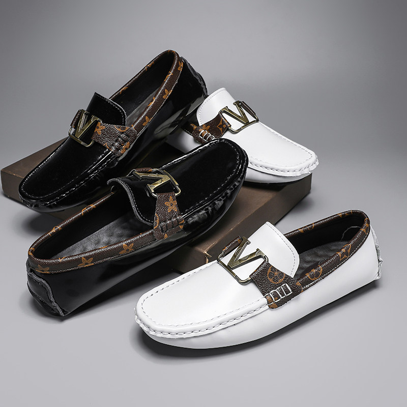 2025新款一脚蹬开车鞋男士潮鞋商务软底外贸大码皮鞋真皮豆豆鞋男,淘宝优惠券,粉丝福利购,淘宝优惠卷