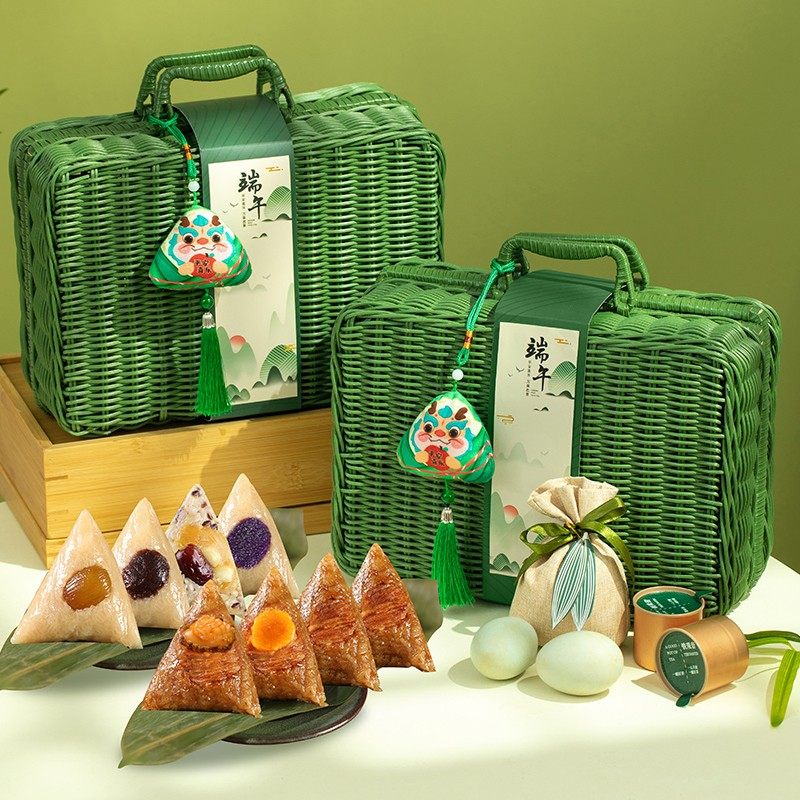 端午节礼品送员工粽子礼盒装公司团购logo定制客户长辈高档伴手礼