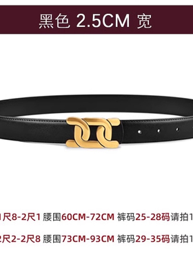 皮带女士2025新款腰带配牛仔裤腰带女简约韩版高级感潮ins百搭潮