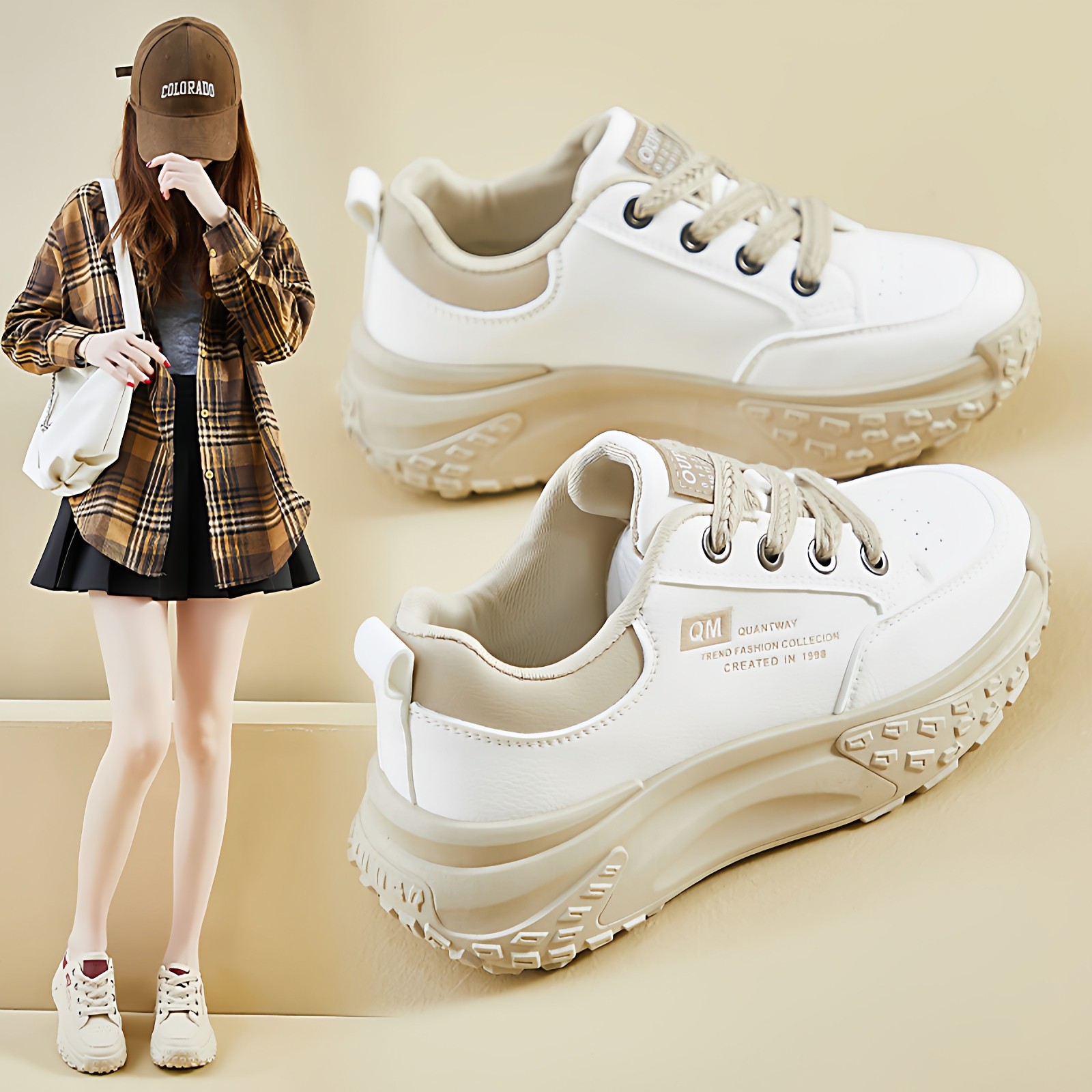 2026春季新款老爹鞋女鞋百搭潮学生减震运动鞋休闲鞋春秋厚底鞋女,淘宝优惠券,粉丝福利购,淘宝优惠卷