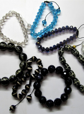 diy弹力学生款甜美风水晶手串