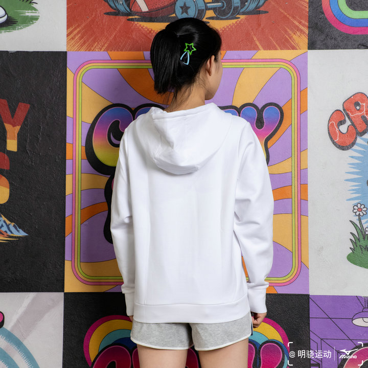 Mizuno美津浓 女子保暖连帽运动套头针织卫衣K2CC17A3 原598 - 图2