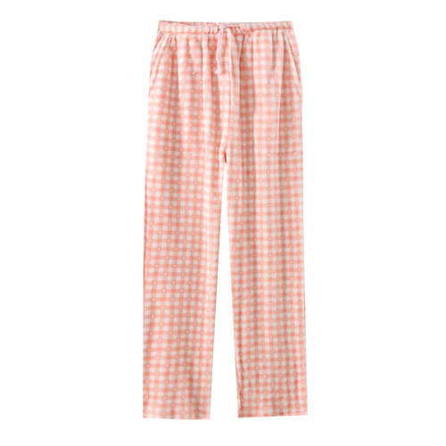 秋冬季天保暖珊瑚绒睡裤女法兰绒加绒加厚长裤睡衣毛绒大码家居裤 - 图3