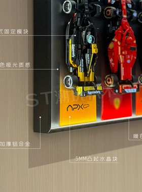 适用于乐高speedF1大电影77252APXGP赛车积木上墙相框防尘展示框