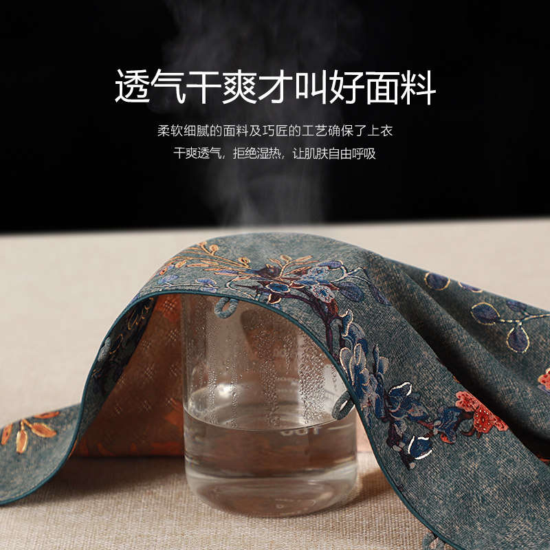 夏装套装中老年人短袖衬衫薄外套 大唐夫人中老年女装