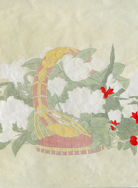 有步骤花鸟工笔画白描底稿