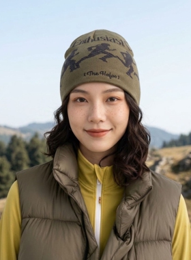 秋冬男女保暖显脸小针织帽