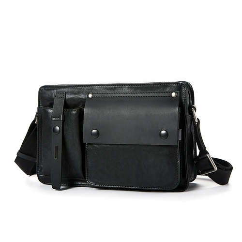 Сумка на одно плечо, из натуральной кожи