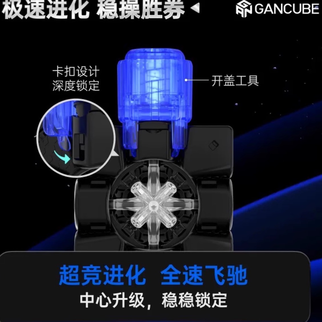 GAN14 Maglev PRO磁力三阶魔方磁悬浮比赛专用益智力套装全套玩具-图0