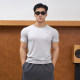 Men's sports short-sleeved T-shirt high elastic tight training fitness