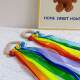 Montessori Early Education Sensory Rainbow Ribbon Bracelet Beech