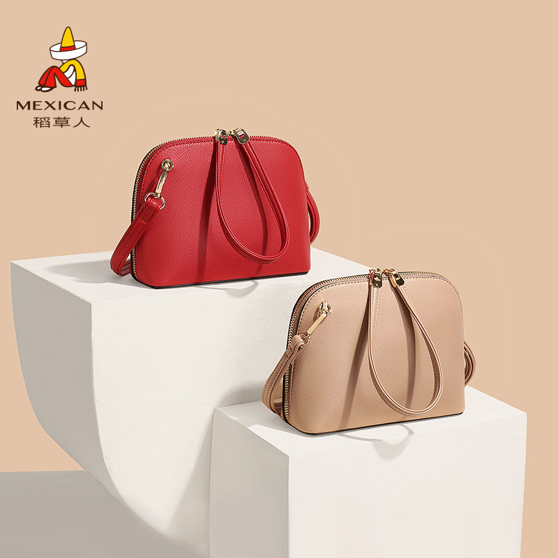 稻草人女2020新款潮时尚百搭单肩包 mexican稻草人海鲸女士包袋