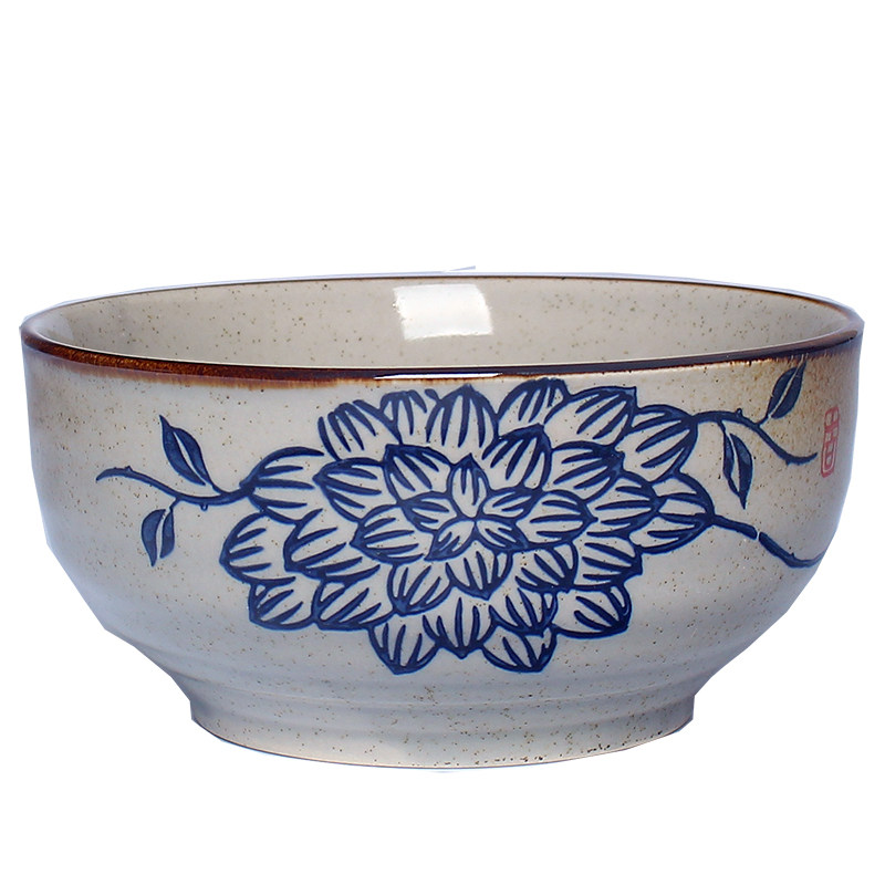 釉下彩日式陶瓷拉面汤饭碗家用67寸学生宿舍泡面情侣螺蛳粉送勺筷,淘宝优惠券,粉丝福利购,淘宝优惠卷