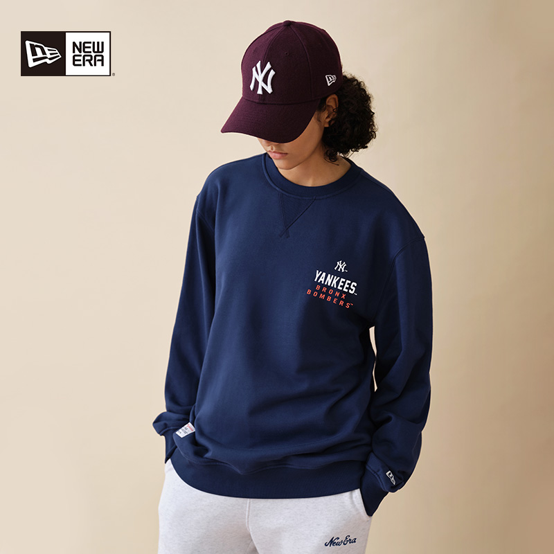New Era纽亦华秋冬新款MLB套头长袖NY圆领卫衣男女美式宽松简约潮 - 图3