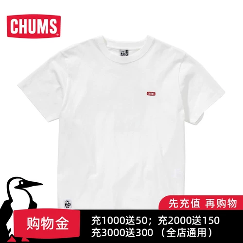 CHUMS Японская трендовая дорожная футболка с коротким рукавом подходит для мужчин и женщин, городской стиль, с печатью вашего логотипа