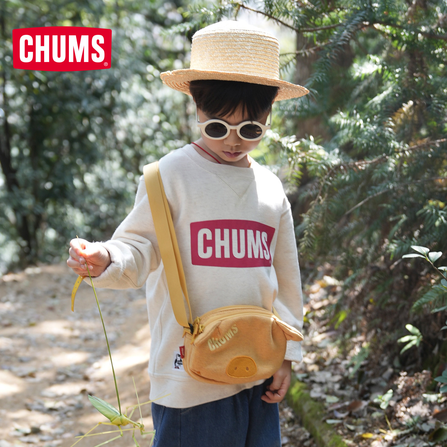 CHUMS Qiaqianiao outdoor casual shoulder piggy bag