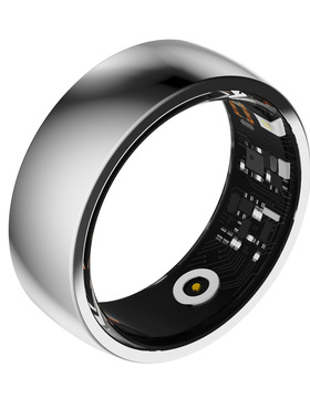 跨境新款R09M智能戒指提醒APP控制不锈钢蓝牙拍照心率计数戒指环