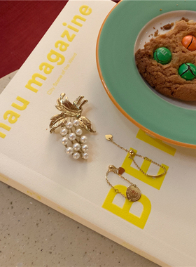 金币人像几何链条百搭心形戒指