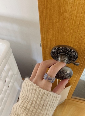 无性别塑料少女网红别致春夏戒指