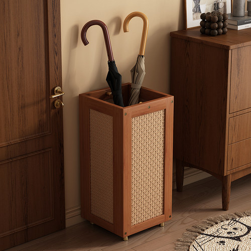 雨伞收纳架家用门口放伞桶落地长柄伞收纳筐入户门收纳神器置物架 - 图0