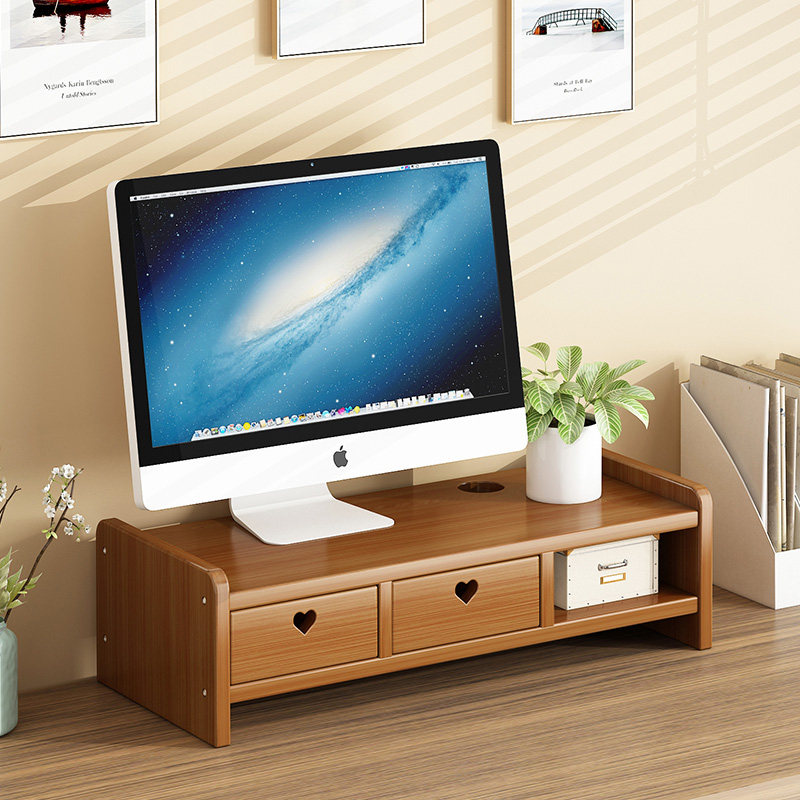 Desktop computer elevated stand