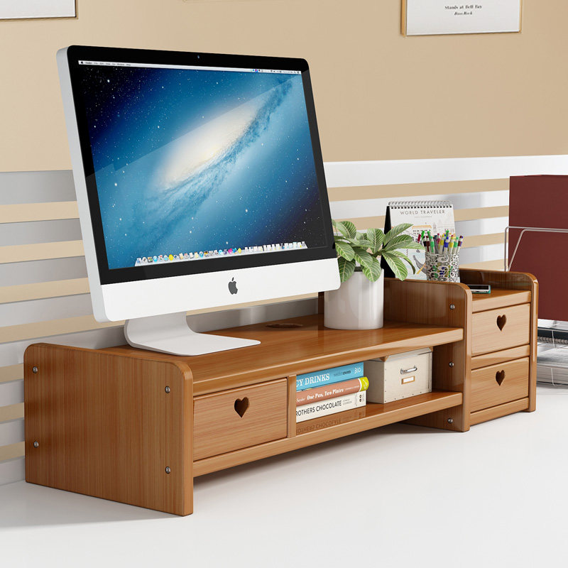 Desktop computer elevated stand