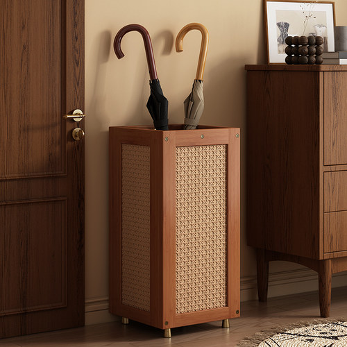 雨伞收纳架家用门口放伞桶落地长柄伞收纳筐入户门收纳神器置物架 - 图1