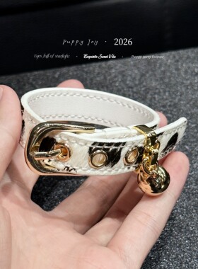 PuppyJoy手缝「奶牛手环」奶牛皮毛毛手环高级手工定制