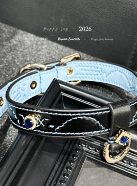 PuppyJoy手缝！「守护星」项链choker牛皮颈带高级手工定制