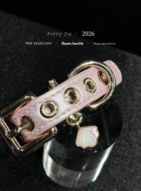 PuppyJoy独家「小贝壳」贝壳缎面皮手环高级手工定制