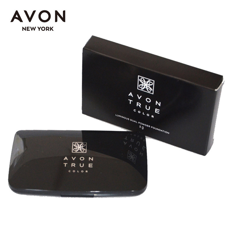 雅芳光影修颜两用定妆细腻保湿粉饼 avon雅芳晨曦粉饼