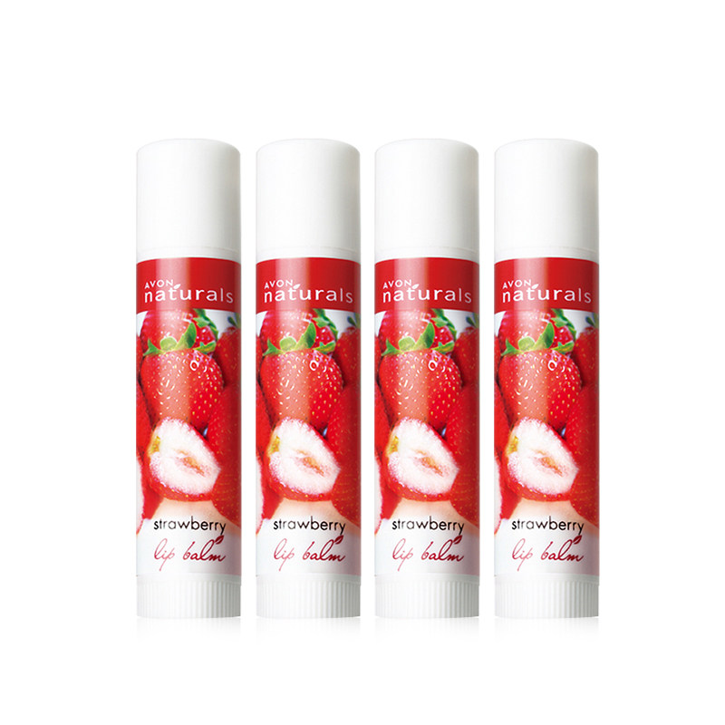 经典草莓雅芳盈泽淡彩4g*润唇膏 avon雅芳晨曦润唇膏