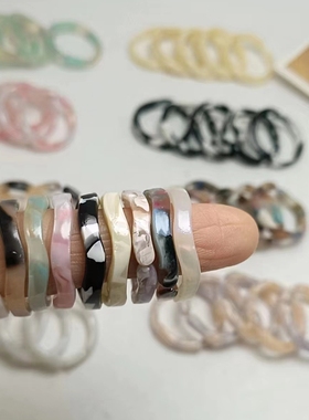 情侣醋酸板韩版风戒指超值