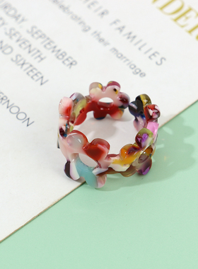 2025新款小众设计感戒指花朵指环