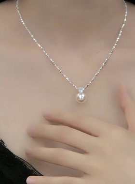 碎银几两珍珠项链女2025年新款潮