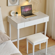 full solid wood desk bedroom bedside light lavish modern minima 90cm white narrow single student writing desk small desk