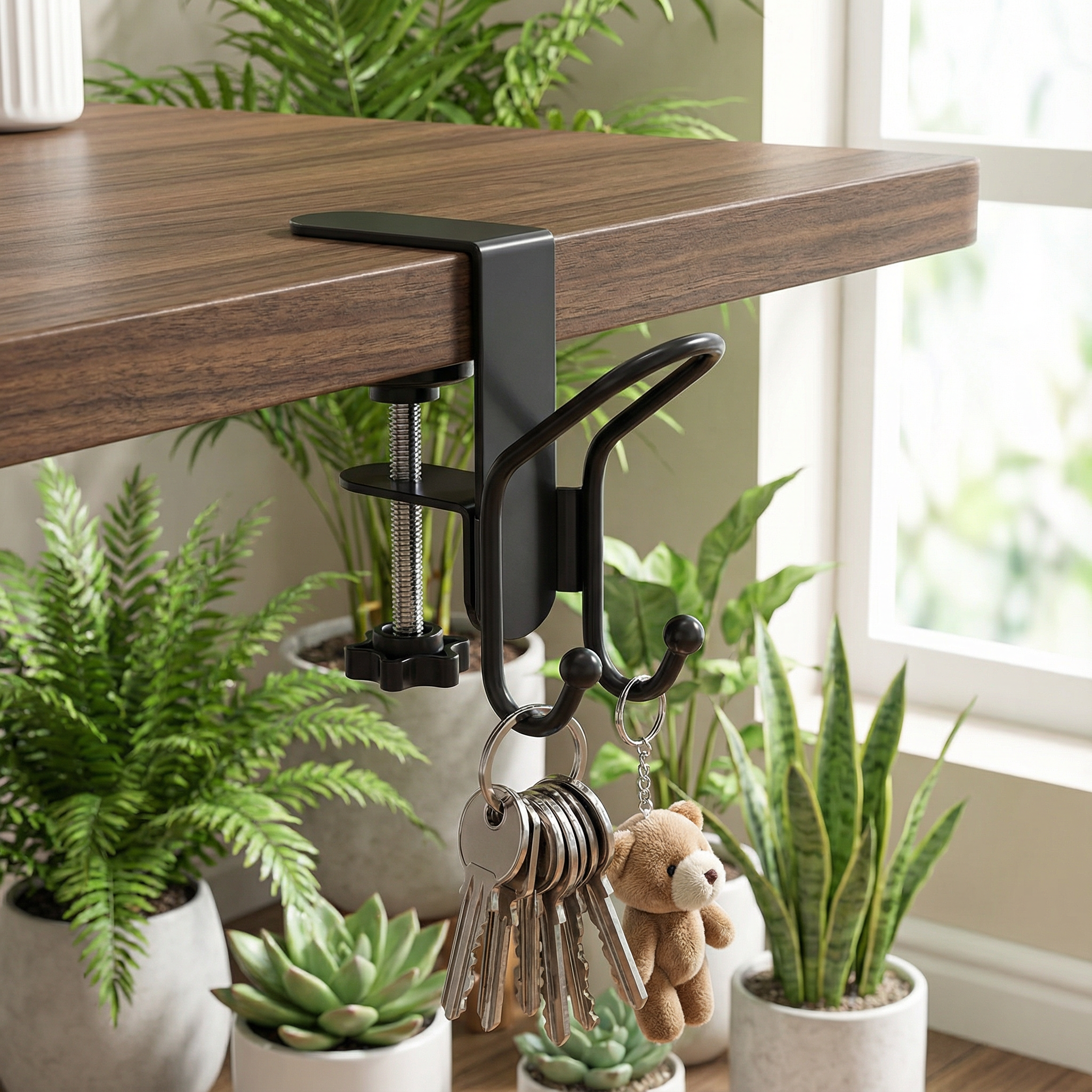 办公桌包包雨伞收纳钩高承重课桌书包收纳架免打孔可调节桌边挂钩,淘宝优惠券,粉丝福利购,淘宝优惠卷