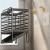 Kitchen chopstick tube household drain transparent storage rack