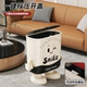 Trash can for household living room, bathroom, bedroom with lid, large-capacity sanitary bucket, special cartoon paper bucket slot