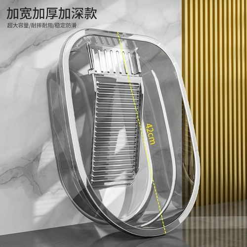 Пластиковый корсет на тазовое кольцо для стирки для домашнего использования, прямоугольный очень большой детский таз для школьников, увеличенная толщина