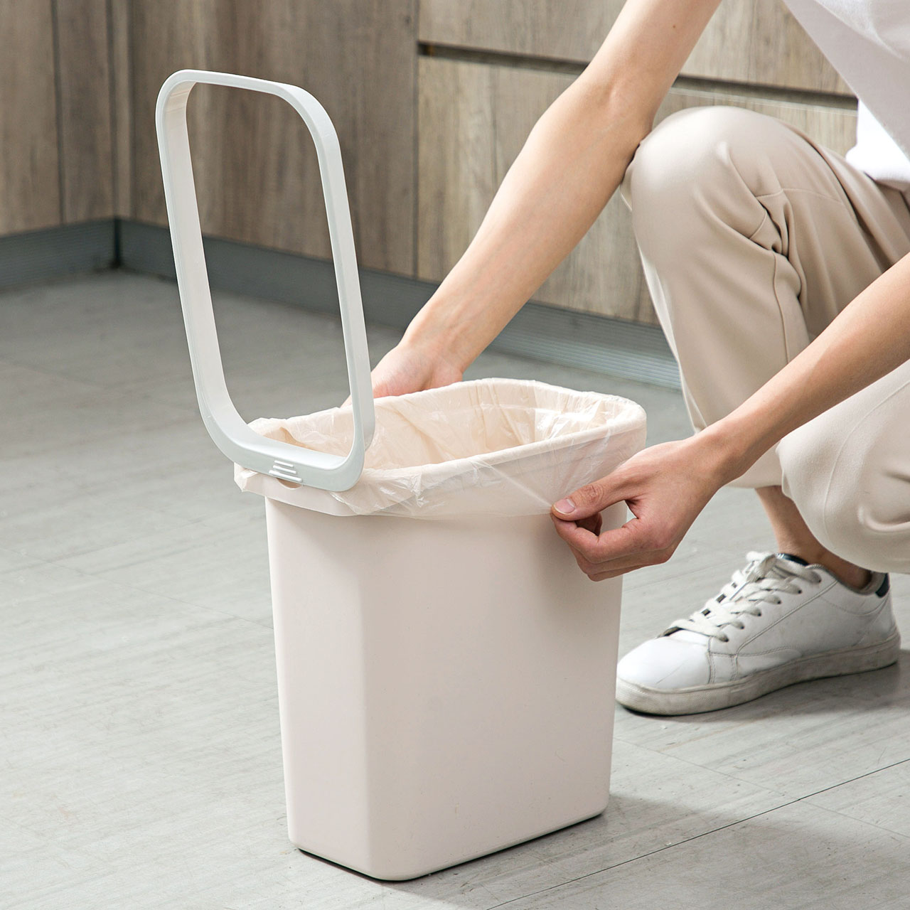 居家家夹缝垃圾桶家用厕所卫生间分类窄缝马桶纸篓厨房垃圾篓小号