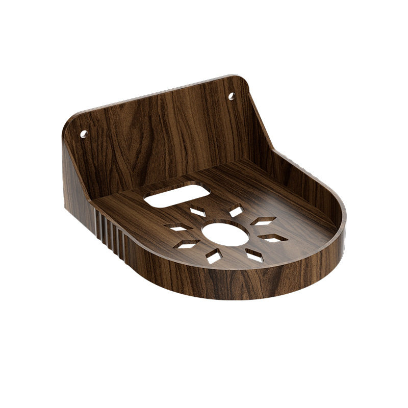 桃木纹家用免打孔头墙上置物架路由器顶盒托架监控器支架,淘宝优惠券,粉丝福利购,淘宝优惠卷