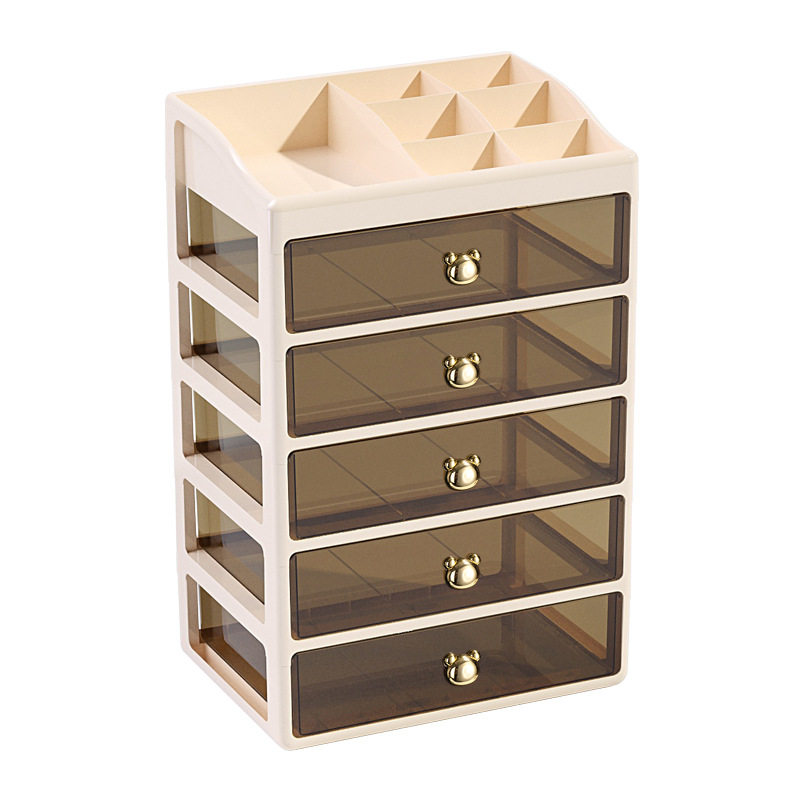 【直播专享】3层桌面收纳盒抽屉式化妆品储物箱桌面多层置物架,淘宝优惠券,粉丝福利购,淘宝优惠卷