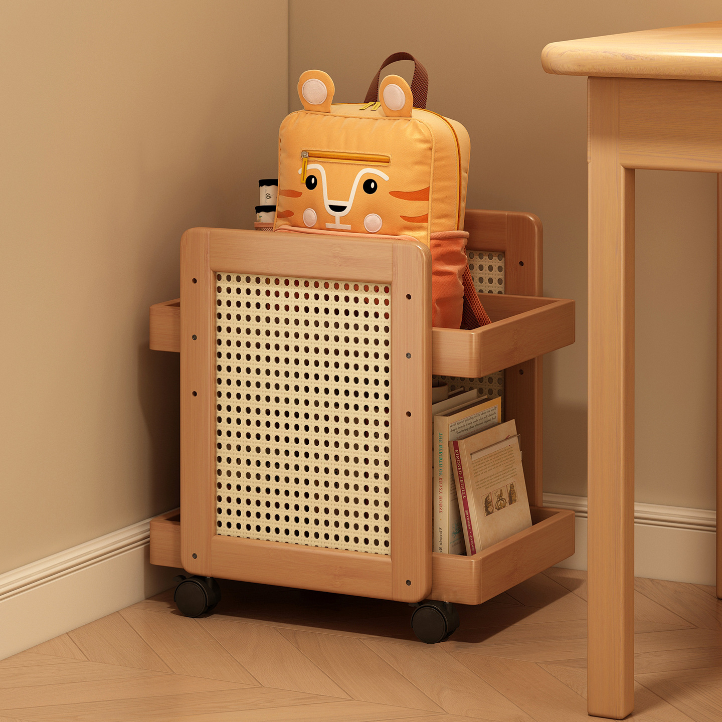 可移动置物架厨房调料架桌下小型书架手办摆件展示架多层零食架子 - 图0